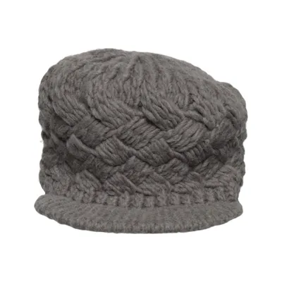 Flat cap (Grå) fra EDC by ESPRIT Akryl, Uld