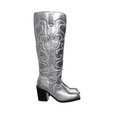 Cowboyboots (Silverfärgad) från Public Desire