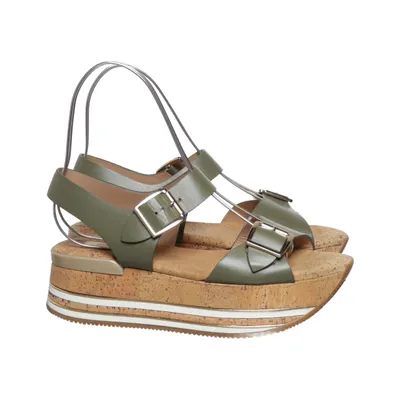 Wedges (Green) from Hogan Leather