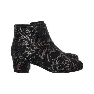 Bottes à talons (Noir, Or) de XIT by Dinsko