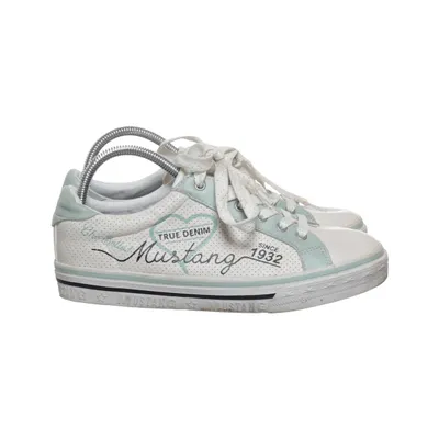 Sneakers (Hvid, Grøn) fra Mustang True Denim