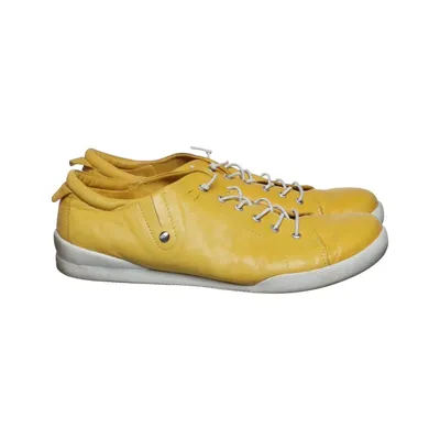 Sneakers (Yellow, White) from Andrea Conti Polyurethane