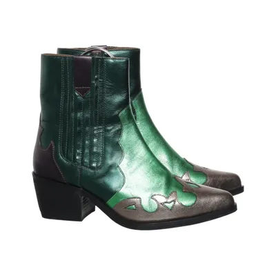 Cowboy boots (Green, Gray, Multicolored) from Manfield