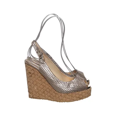 Wedges (Gold) from Jimmy Choo Leather