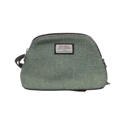 Axelremsväska (Grön, Blå) från Harris Tweed