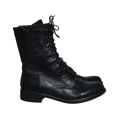 Schnürstiefel (Schwarz) von Regarde Le Ciel Leder