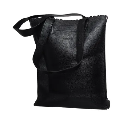 Handbag (Black) from Charm Polyester, Polyurethane