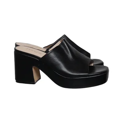 Mules (Noir) de Poelman Cuir