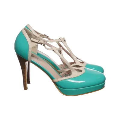 High heels (Turquoise, Beige) from Dancing Days by Banned