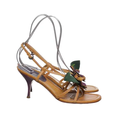 Sandaletter (Brun, Lila, Grön) från Miu Miu Skinn