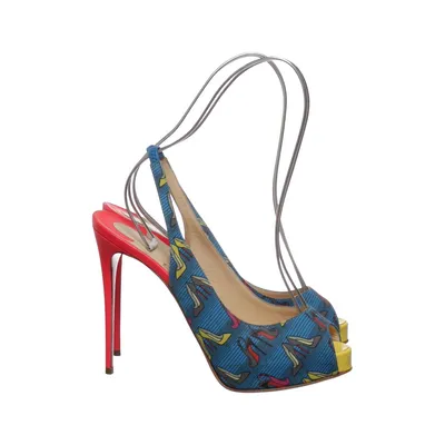 Sandales à talons hauts (Private Number) de Christian Louboutin Cuir