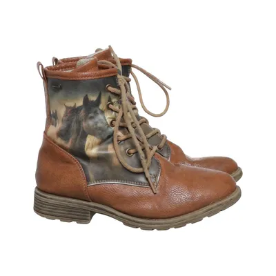 Laced boots (Brown, Multicolored) from DooDogs