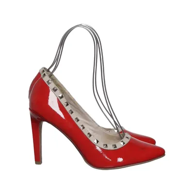 Pumps (Röd, Beige) från Bellissima Skinn