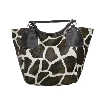 Handbag (Brown, White) from Attention