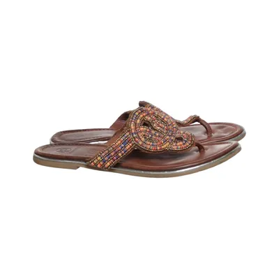 Flip-flops (Brown, Multicolored) from Salamander Leather