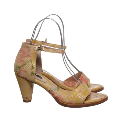 Sandales à talons hauts (Jaune, Multicolore) de Neosens Cuir