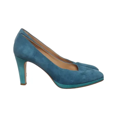 Pumps (Blå) från Revival Skinn