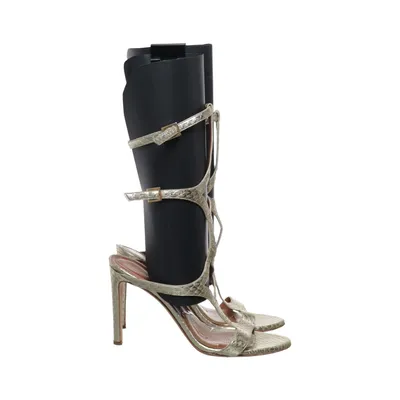 High heel sandals (Gold) from Alberta Ferretti Leather