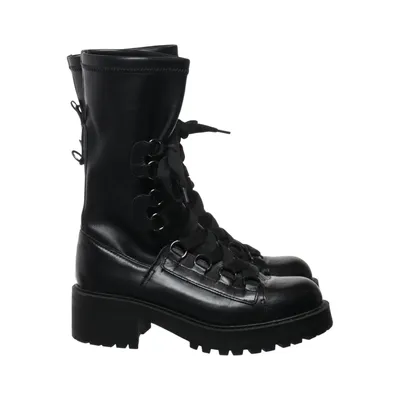 Bottes à lacets (Noir) de Alpe Cuir