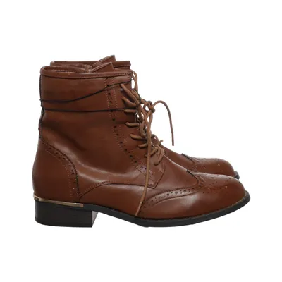 Bottes à lacets (Marron) de Atmosphere Polyuréthane