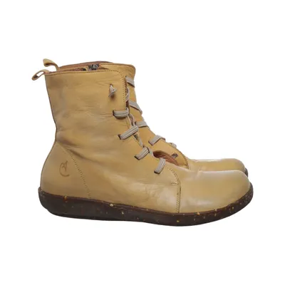 Bottes à lacets (Jaune) de Andrea Conti