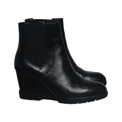 Chaussure compensées (Noir) de Geox Respira Cuir