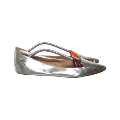 Ballerina's (Zilver) van Sergio Rossi Leer
