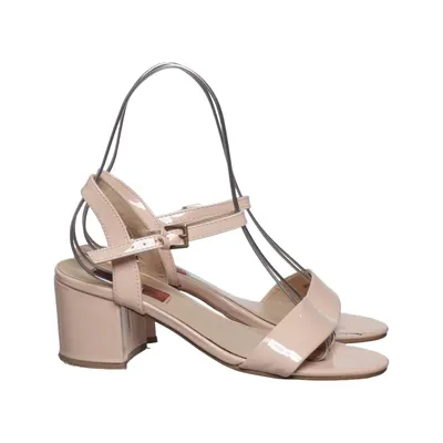 Højhælede sandaler (Beige) fra London Rebel Læder