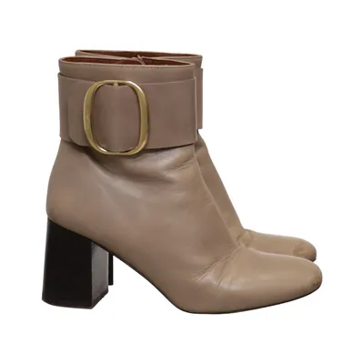 Heeled boots (Beige) from See by Chloé