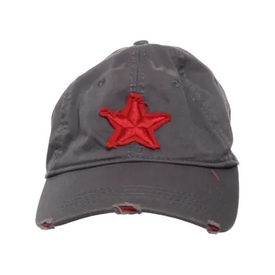 Baseball cap (Gray, Red) Cotton