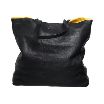Handbag (Black, Yellow, Multicolored) from Prada Leather