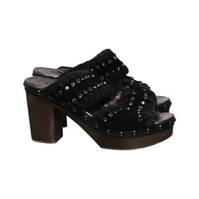 Sabots (Noir) de Mou Cuir