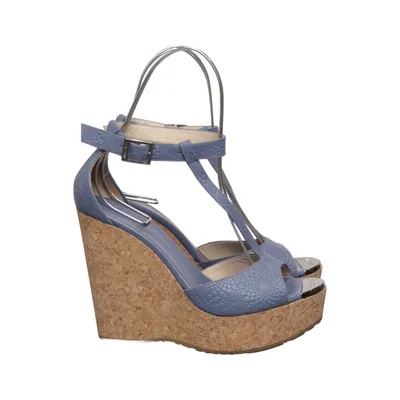 Kilehælssko (Blå) fra Jimmy Choo Læder