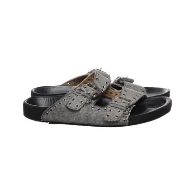Mules (Gris, Noir) de Isabel Marant Cuir