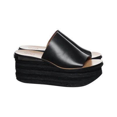 Kilehælssko (Sort, Beige) fra Chloé