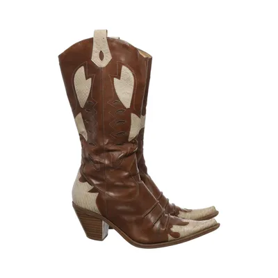 Cowboyboots (Brun, Beige) från Graceland