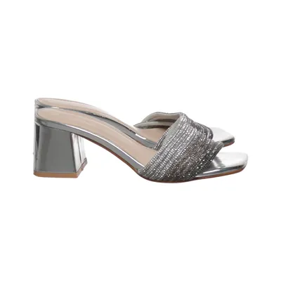 Mules (Silber) von Queen Leder