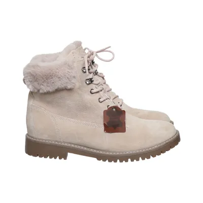 Laced boots (Beige) from Landrover Leather