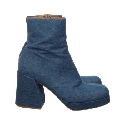 Bottes à talons (Bleu) de Minelli Cuir