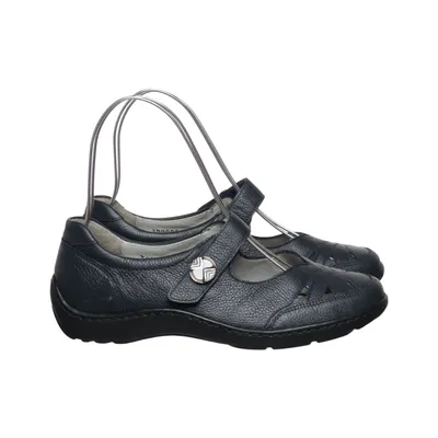 Walking shoes (Blue) from Waldläufer Leather