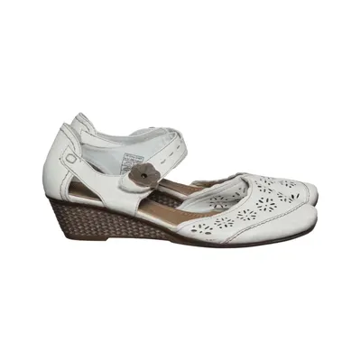 Wedges (White) from Laura Berg Leather