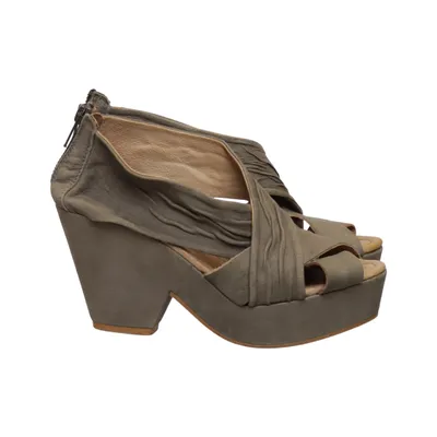 Chaussure compensées (Gris) de Attilio Giusti Leombruni Cuir
