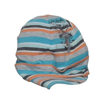 Schiebermütze (Blau, Grau, Orange) von Döll Baumwolle, Elasthan