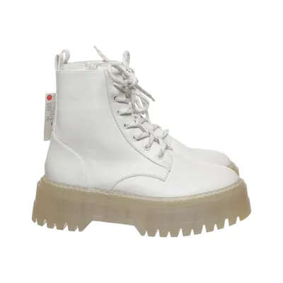 Veterlaarzen (Wit, Beige) van Bershka
