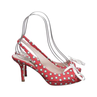 Sandaletten (Rood, Wit, Meerkleurig) van Miu Miu