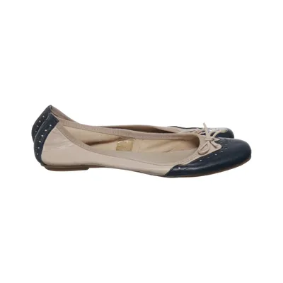 Ballerinasko (Beige, Blå) fra GKM Læder
