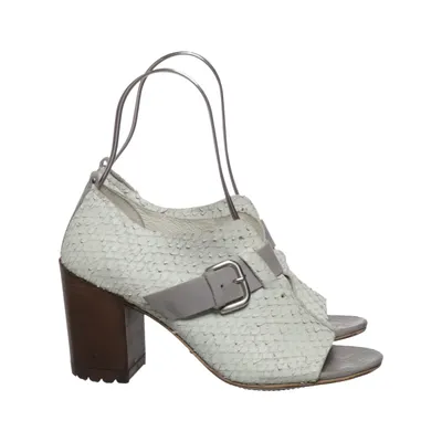 High heel sandals (White, Gray) from Felmini Leather