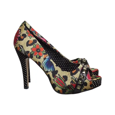 Pumps (Beige, Flerfärgad) från Iron Fist Polyester, Polyuretan
