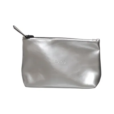 Toilet bag (Silver) from Rains Polyester, Polyurethane