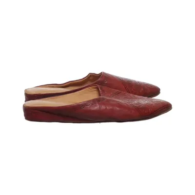 Loafers (Red) Leather
